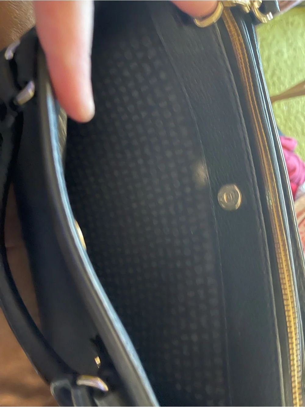 Kate Spade Mulberry Street Lise Black Pebbled Leather Satchel Handbag Purse
